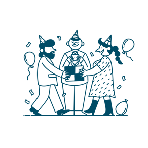 Ciphr_FeatureIllustration_DeepBlue__Day of celebration