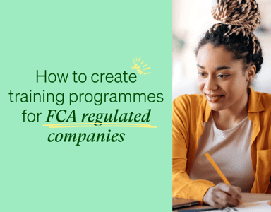 Image for How to create training programmes for FCA-regulated companies