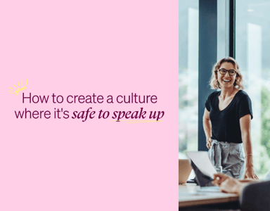 Image for Upcoming: How to create a culture where it's safe to speak up