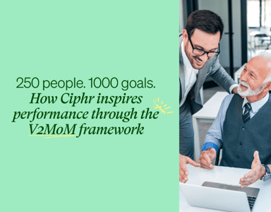 Image for 250 people. 1000 goals. How Ciphr inspires performance through the V2MoM framework