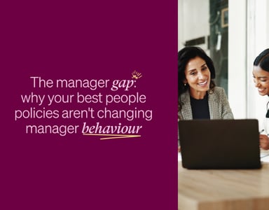 Image for Upcoming: The manager gap: why your best people policies aren't changing manager behaviour