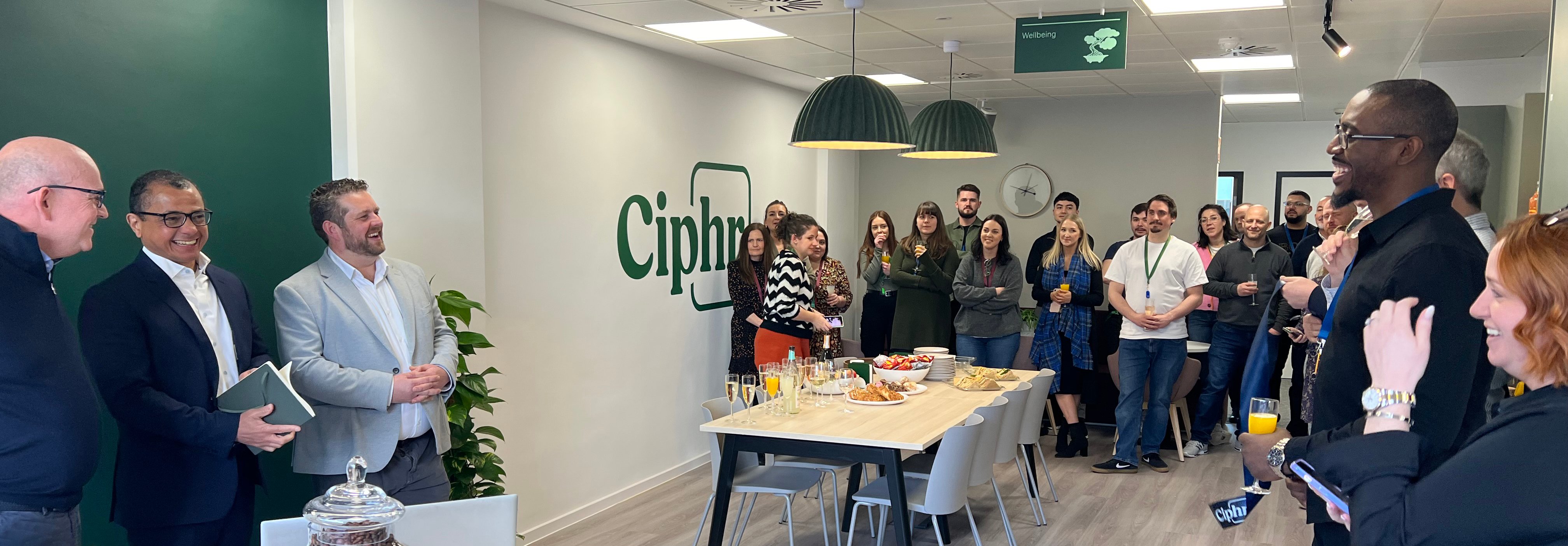 The CIPD’s Tony Osude and Matt Gofton at Ciphr’s Reading office