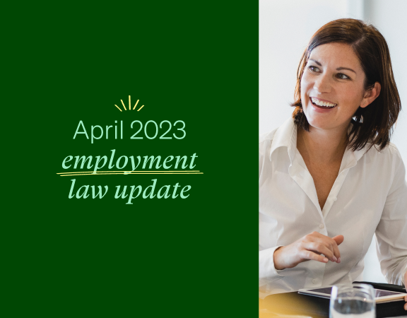 Image for April 2023 employment law update